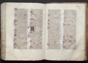 The Gotha Missal: Fol. 139v, text, ca. 1375.