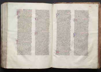 The Gotha Missal: Fol. 146v, text, ca. 1375.