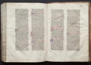 The Gotha Missal: Fol. 148v, text, ca. 1375.
