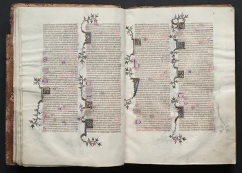The Gotha Missal: Fol. 14v, text, c. 1375.