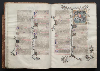The Gotha Missal: Fol. 15v, text , ca. 1375.