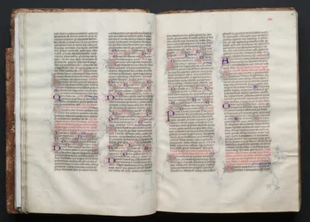 The Gotha Missal: Fol. 24r, Text, c. 1375.