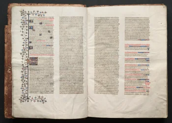 The Gotha Missal: Fol. 3v, text , c. 1375.