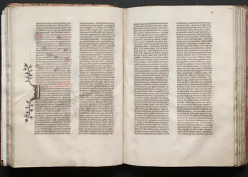 The Gotha Missal: Fol. 51v, text, c. 1375.