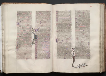 The Gotha Missal: Fol. 54r, Text, c. 1375.