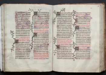 The Gotha Missal: Fol. 66r, Text, c. 1375.