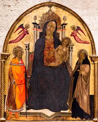 Jungfru Maria med barnet och Sankt Julian och Sankt Antonius abbot
