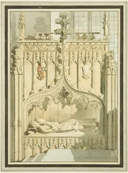 Bilder av Sir Maurice Berkeley och hustru, i St Mark