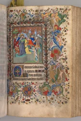 Timmar för Karl den ädle, kung av Navarra 1361-1425: fol. 144r, Kristi svek, ca. 1405.