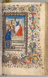 Timmar för Karl den ädle, kung av Navarra 1361-1425: fol. 192r, Nedstigning från korset, ca. 1405.