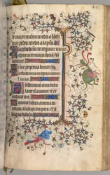 Timmar för Karl den ädle, kung av Navarra 1361-1425: fol. 203r, Text, c. 1405.