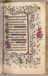 Timmar för Karl den ädle, kung av Navarra 1361-1425: fol. 209r, Text, c. 1405.