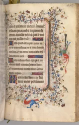 Timmar för Karl den ädle, kung av Navarra 1361-1425: fol. 218r, Text, ca. 1405.