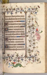 Timmar för Karl den ädle, kung av Navarra 1361-1425: fol. 247r, Text, ca. 1405.