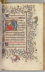 Timmar för Karl den ädle, kung av Navarra 1361-1425, fol. 276r, St. Lawrence, ca. 1405.