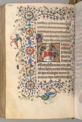 Timmar för Karl den ädle, kung av Navarra 1361-1425, fol. 286v, St. Marcel, ca. 1405.