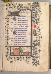 Timmar för Karl den ädle, kung av Navarra 1361-1425: fol. 7r, juli, c. 1405.
