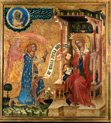 Bebådelsen (tempera på trä)