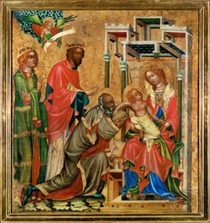 The Adoration of the Magi (tempera på trä)