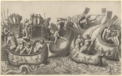 Mirror of Roman Magnificence: Naval Battle, 1500-talet., 1500-talet.