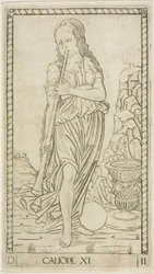 Calliope, tallrik elva från Apollo and the Muses