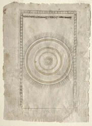 The Empyrean Sphere från Tarocchi, serie A..., före 1467.