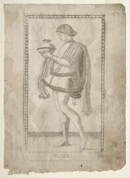 The Servant from the Tarocchi, serie E: Conditions of Man, #2, före 1467.