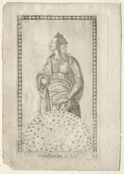 Teologi från Tarocchi, serie C: Liberal Arts, #30, före 1467.