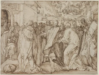 Liknelsen om hyllningspengarna, ca. 15801600.