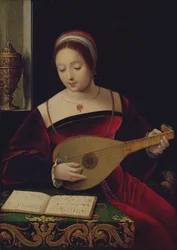 Maria Magdalena spelar luta