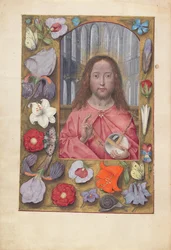 Hours of Queen Isabella the Catholic, Queen of Spain: Fol. 14v, Salvator Mundi, ca. 1500.
