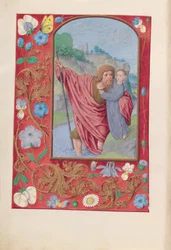 Timmar av drottning Isabella den katolska, drottning av Spanien:  Fol. 179v, Sankt Kristoffer