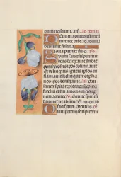 Hours of Queen Isabella the Catholic, Queen of Spain: Fol. 33v, c. 1500.