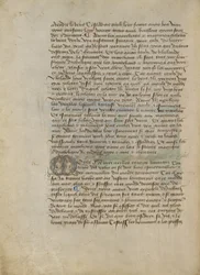 Historiserad Initial M: Bystporträtt av en man och en kvinna