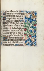 Tidsbok Användning av Rouen: fol. 108r, c. 1470.