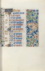 Tidsbok Användning av Rouen: fol. 10r, c. 1470.