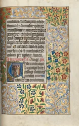 Tidsbok Användning av Rouen: fol. 110r, Mässa för de döda inledningsvis, ca. 1470.