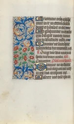 Tidsbok Användning av Rouen: fol. 111v, c. 1470.