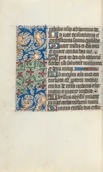 Tidsbok Användning av Rouen: fol. 129v, c. 1470.