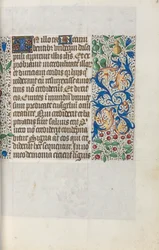 Tidsbok Användning av Rouen: fol. 18r, c. 1470.