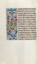 Tidsbok Användning av Rouen: fol. 24v, c. 1470.