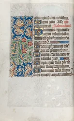 Tidsbok Användning av Rouen: fol. 39b, c. 1470.