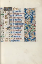 Tidsbok Användning av Rouen: fol. 4r, c. 1470.