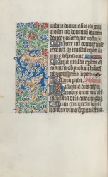Tidsbok Användning av Rouen: fol. 70v, c. 1470.