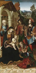 The Adoration of the Magi, c.1503-10 (olja på panel)