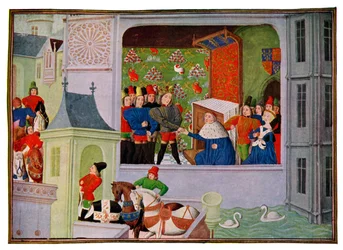 Intervju med Richard II och hertigen av Gloucester, 1300-talet 1400-talet.