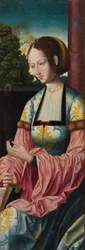 Sankta Barbara, ca 1520 (tempera på träpanel)