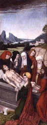 The Entombment (grisailleoljor på panel)
