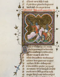 Miniatyr från ett manuskript av Roman de la Rose av Guillaume de Lorris och Jean de Meun, 1353