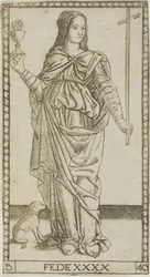 Faith, tallrik 40 från Genii and Virtues